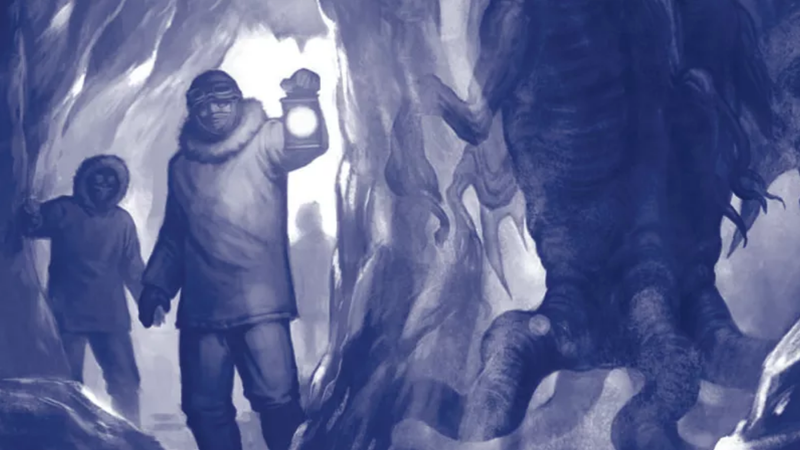 An image from the cover of Call of Cthulhu.